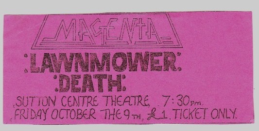 advert for october 9th 1987 show