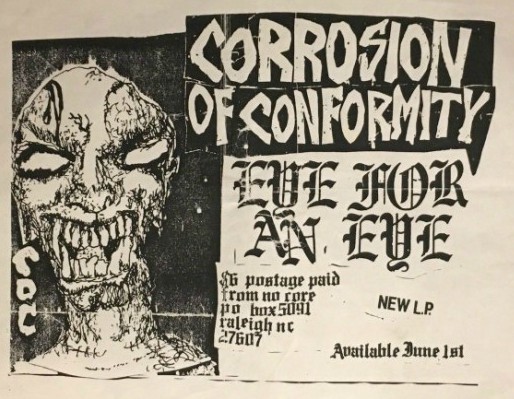 Black Flag-Corrosion of Conformity-Saccharine Trust @ The Brewery Raleigh  NC 10-28-84 – Hardcore Show Flyers